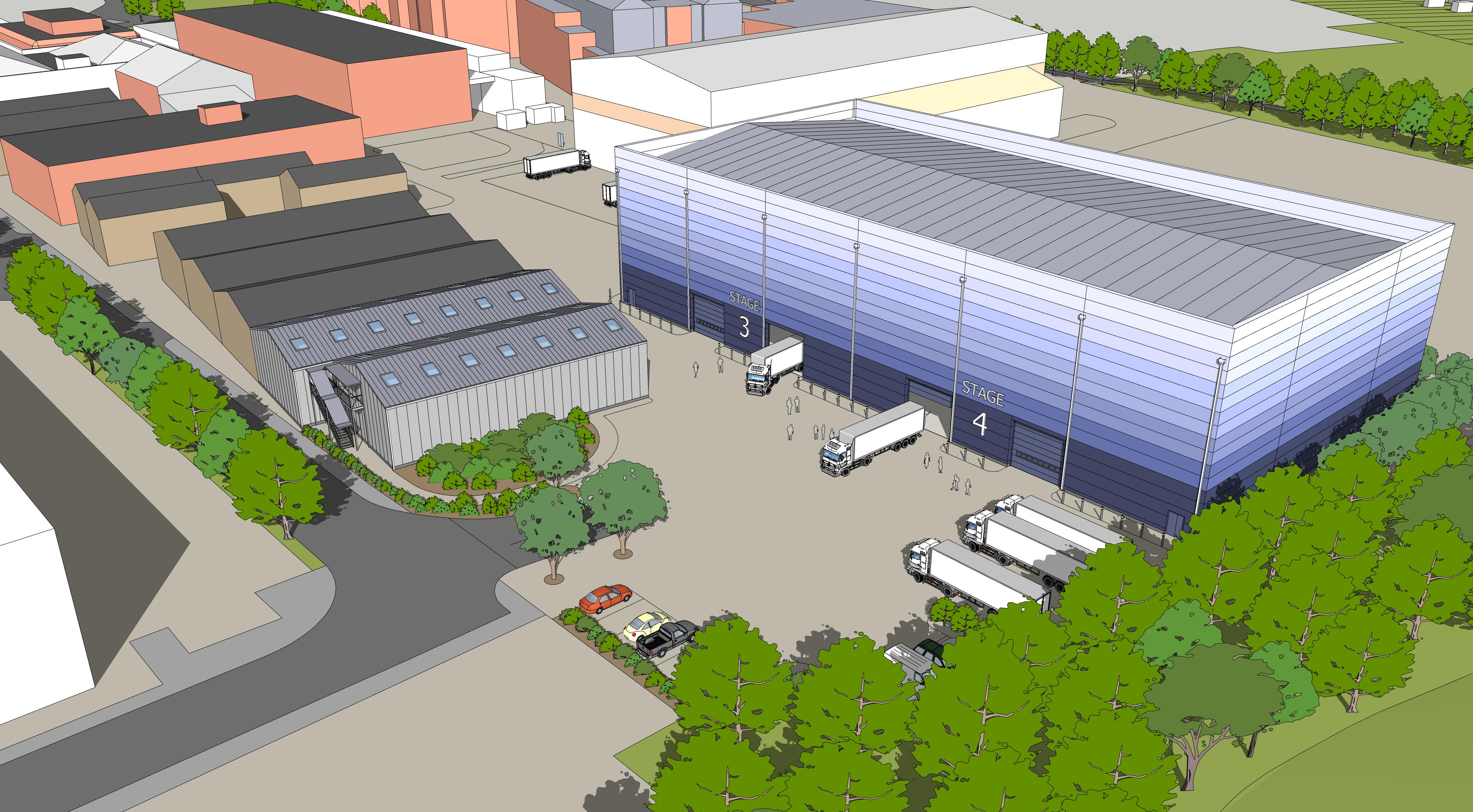Elstree Studios Two New Stages Artist's Impression Oct 2020