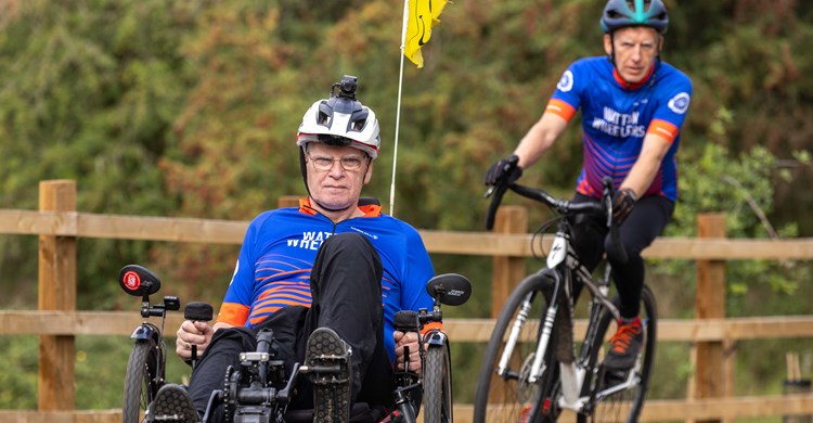 The new A602 cycling and walking route opens to the public