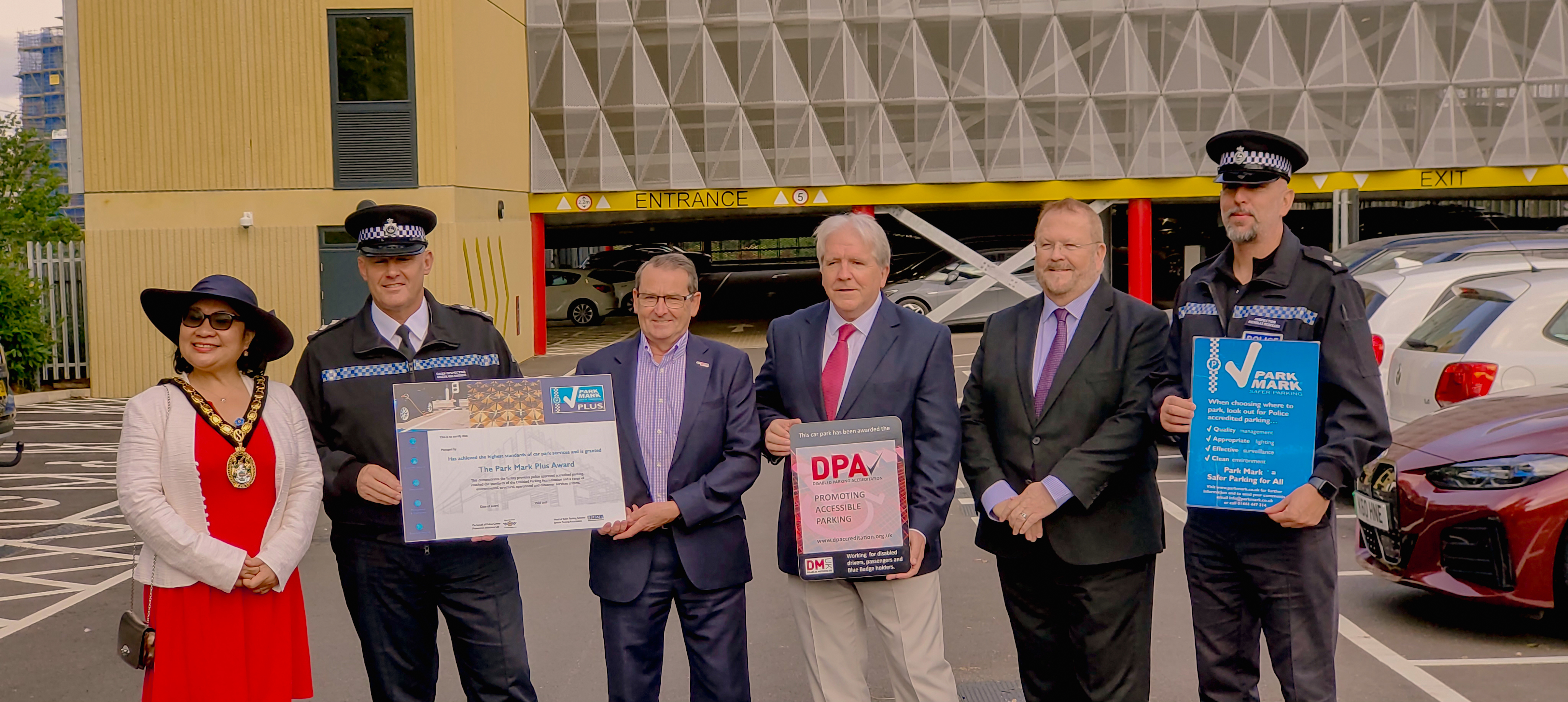 Park Mark Plus awarded to Stevenage Railway Station North car park