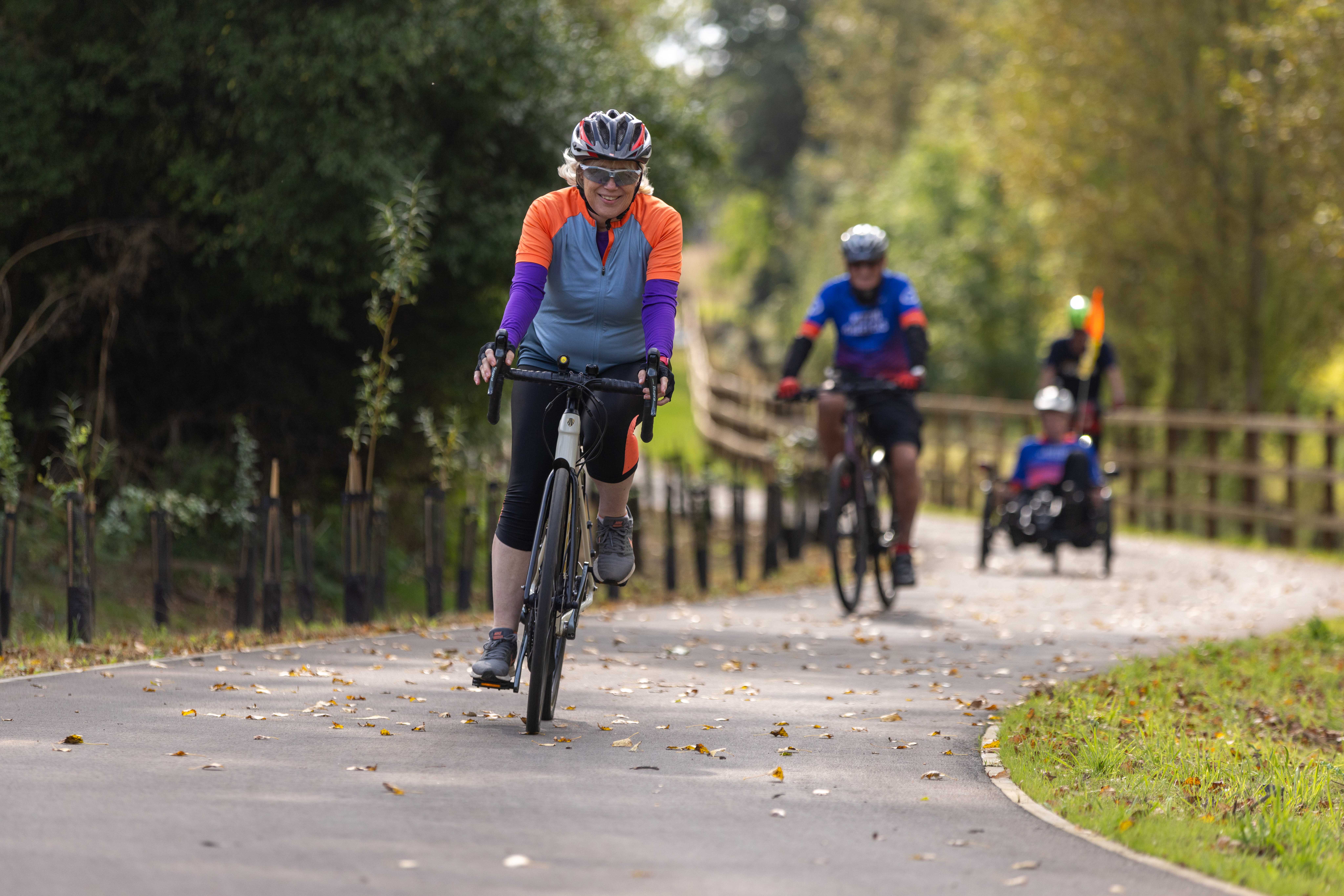 The new A602 cycling and walking route opens to the public
