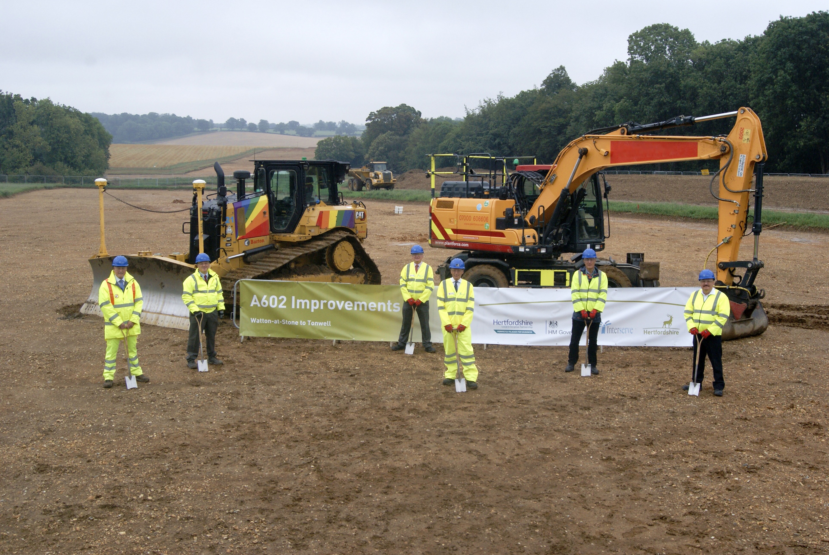 A602 spade in the ground - August 2020