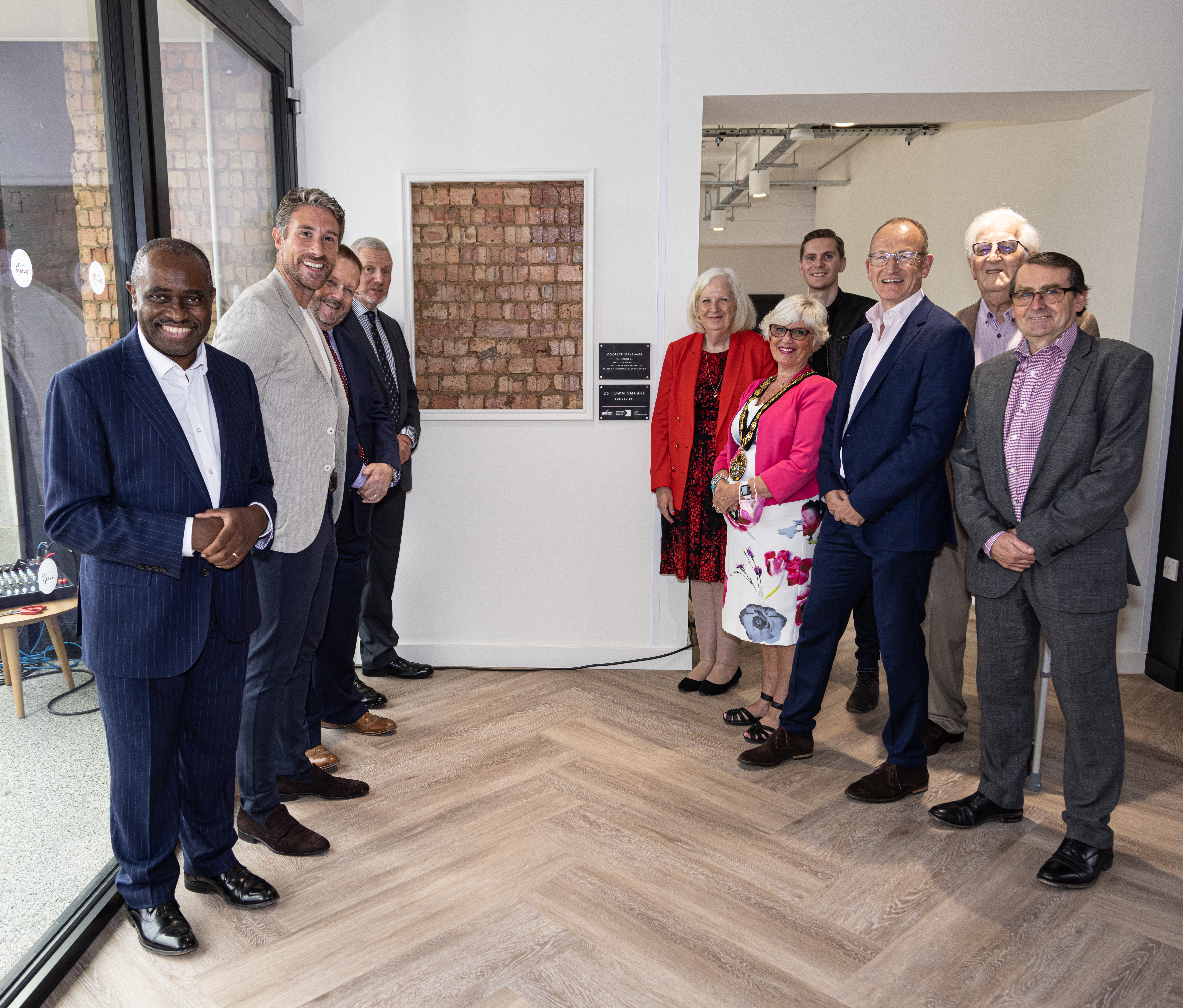 Guests at the launch of Co-Space Stevenage