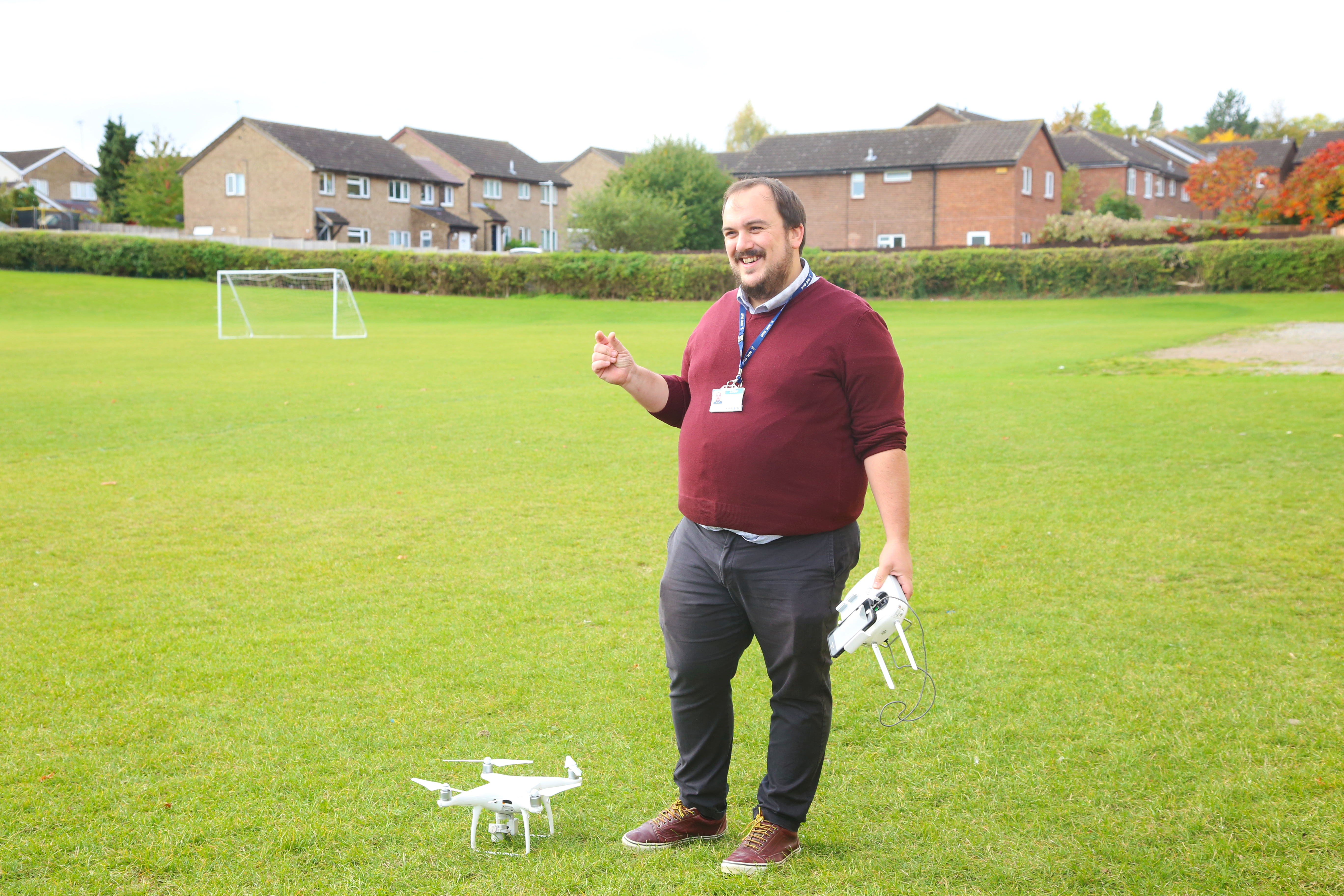 Drone demonstration at North Herts College