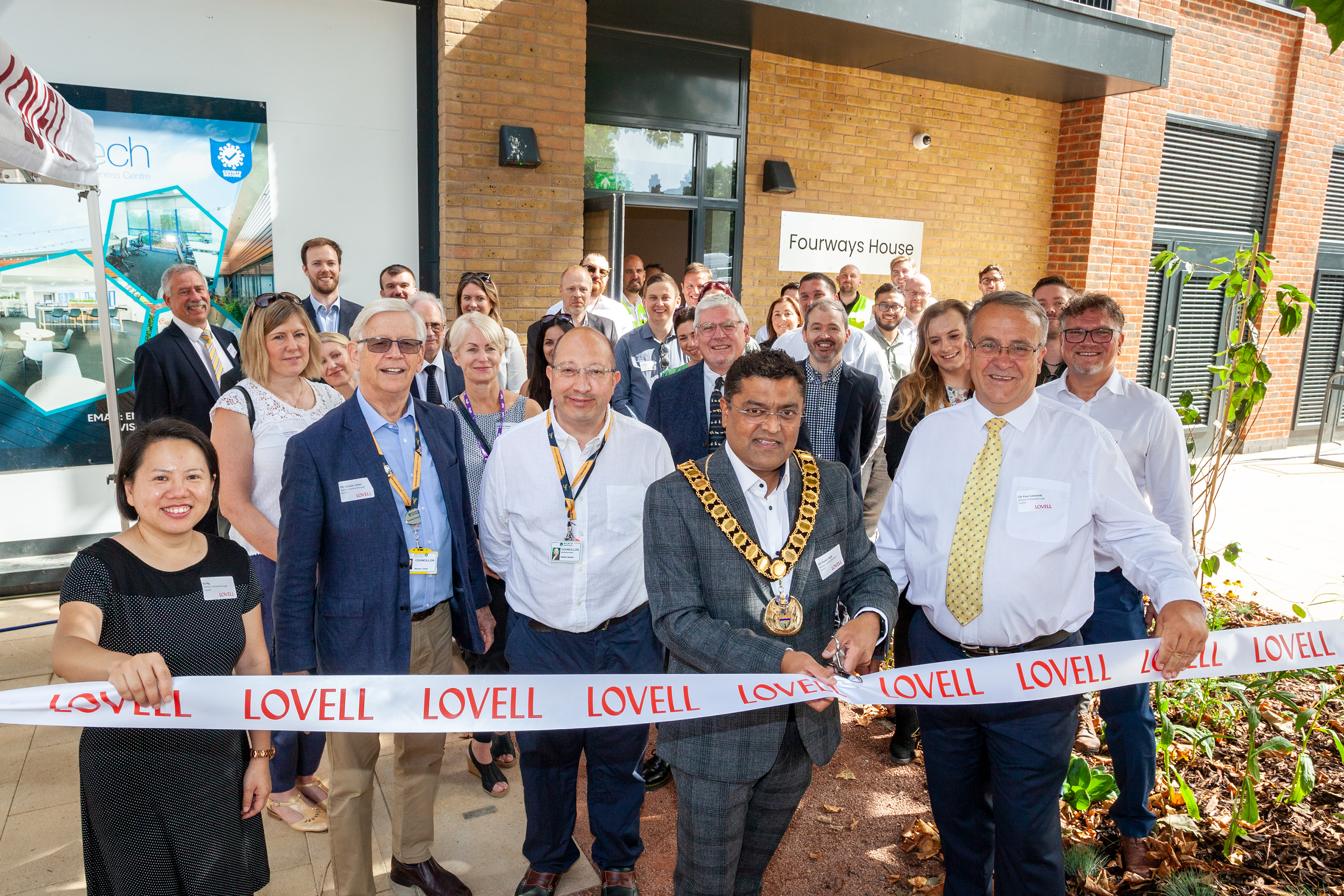 One Town Centre Opening Ribbon cutting