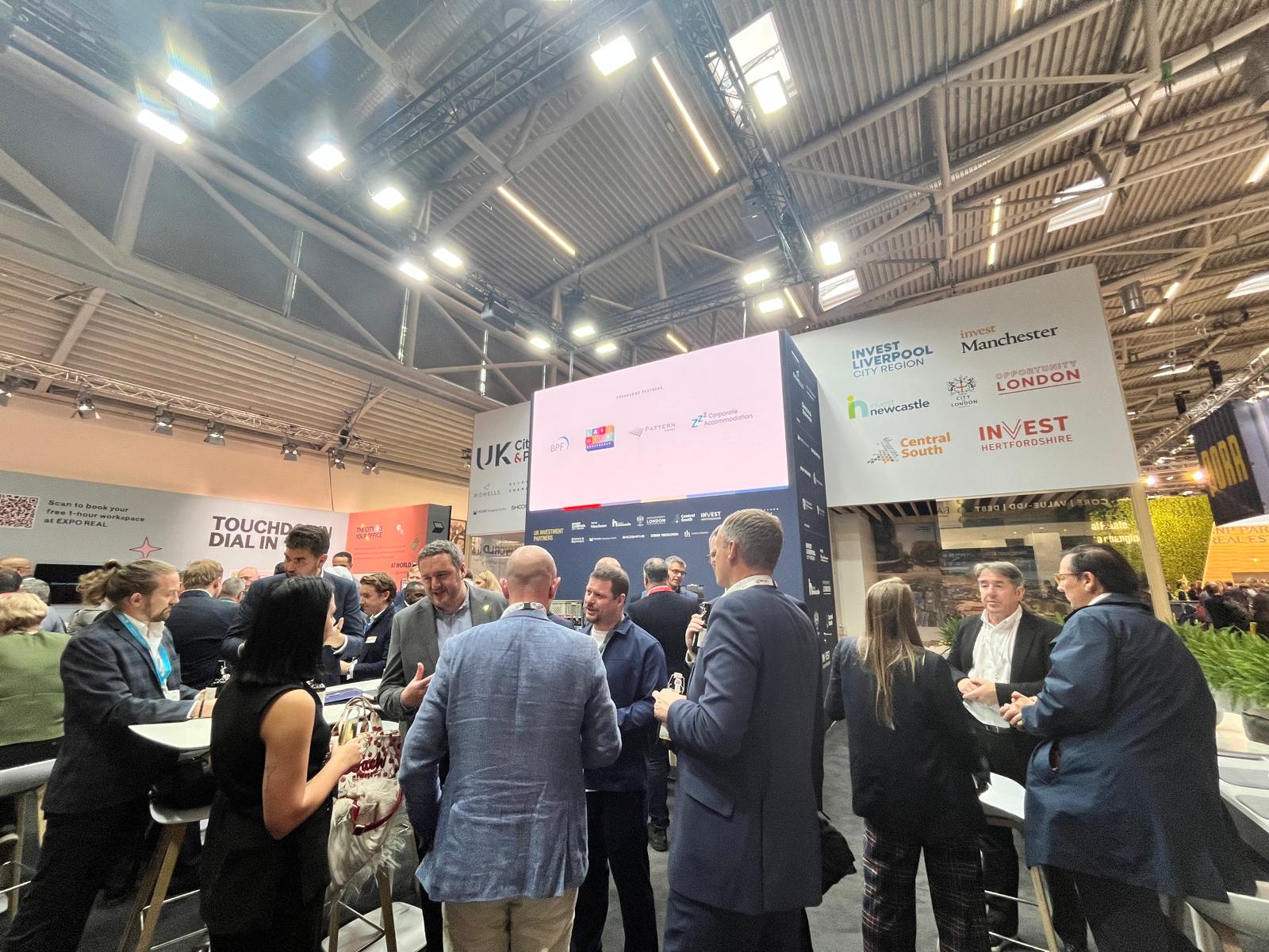 The UK Cities & Partners stand at EXPO Real 2025