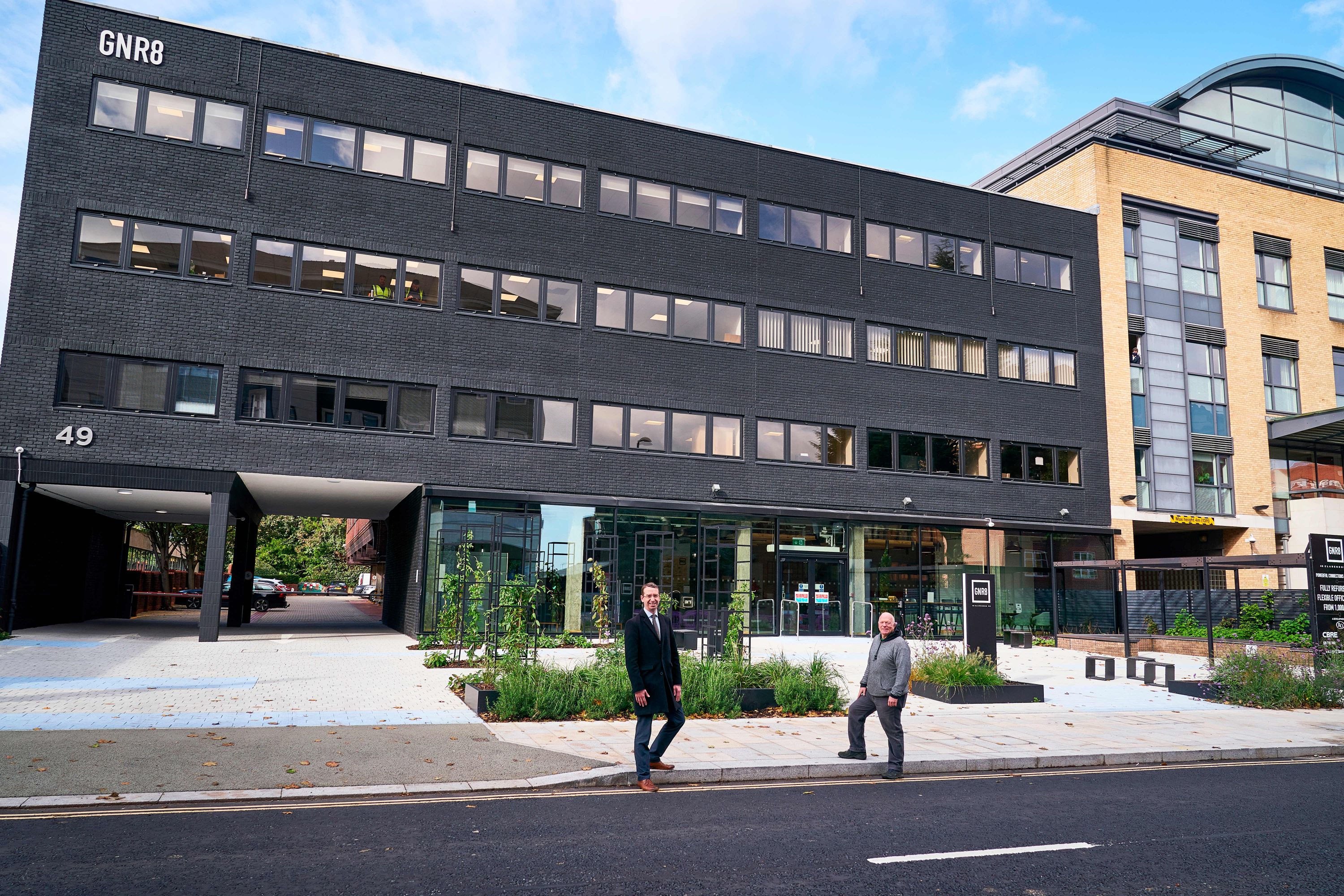 Mayor Peter Taylor and Cllr Medhurst at Clarendon Road Works in 2020