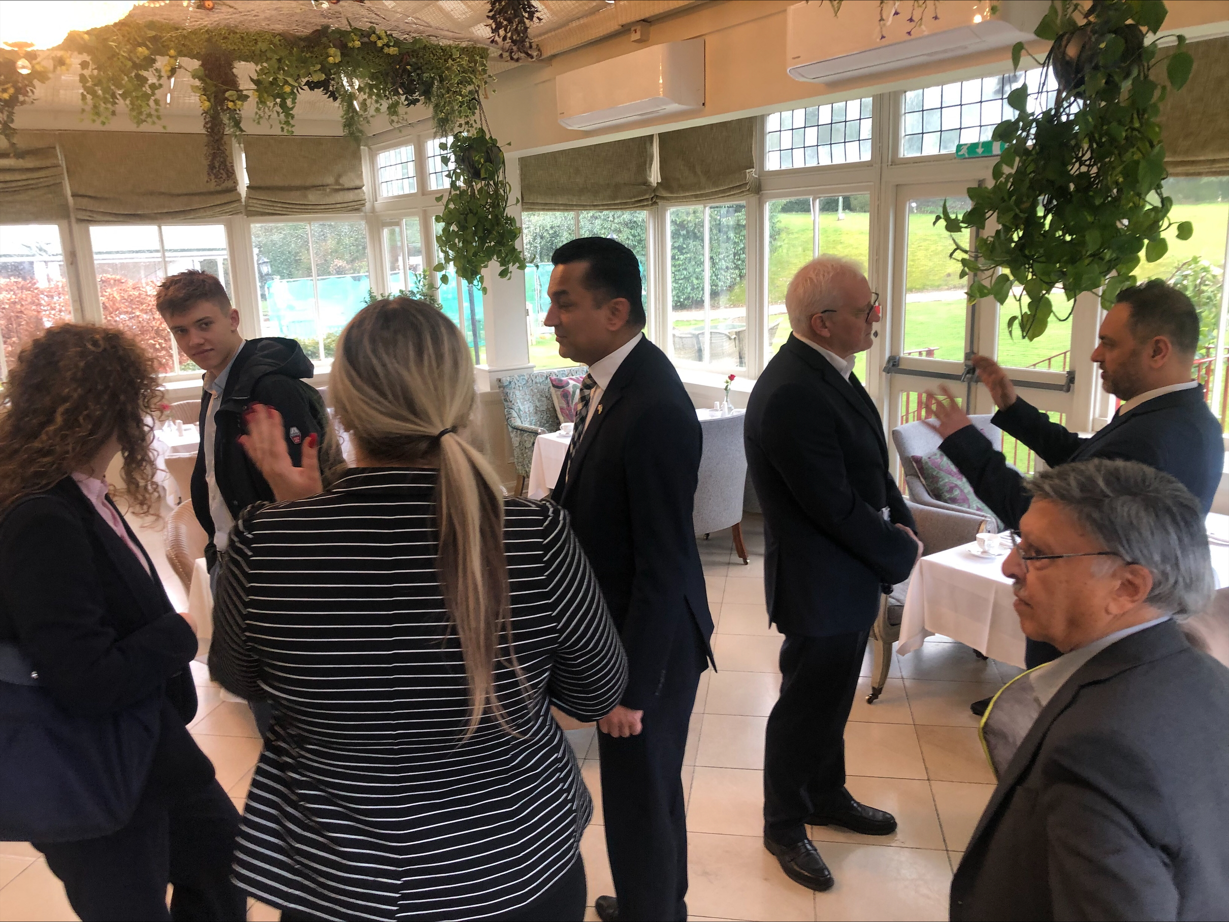 Gagan Mohindra MP visits Pendley Manor Hotel, Tring
