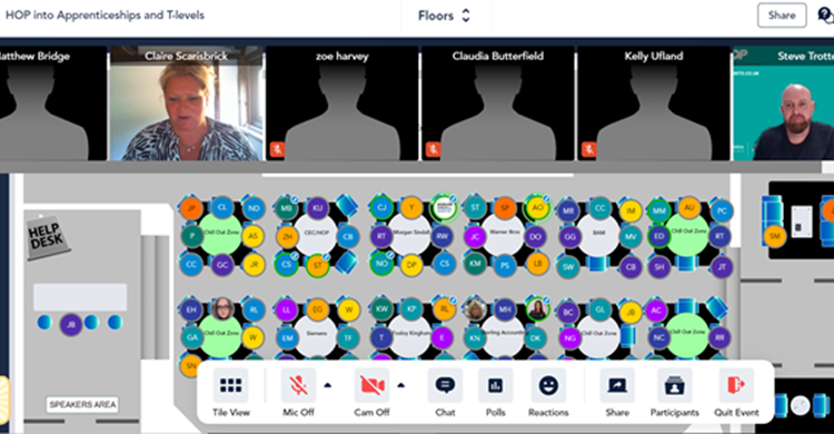 Spotlight on Apprenticeships and T Levels at Virtual Careers Fair for Hertfordshire parents