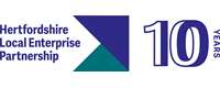 Herts LEP 10 Years Logo