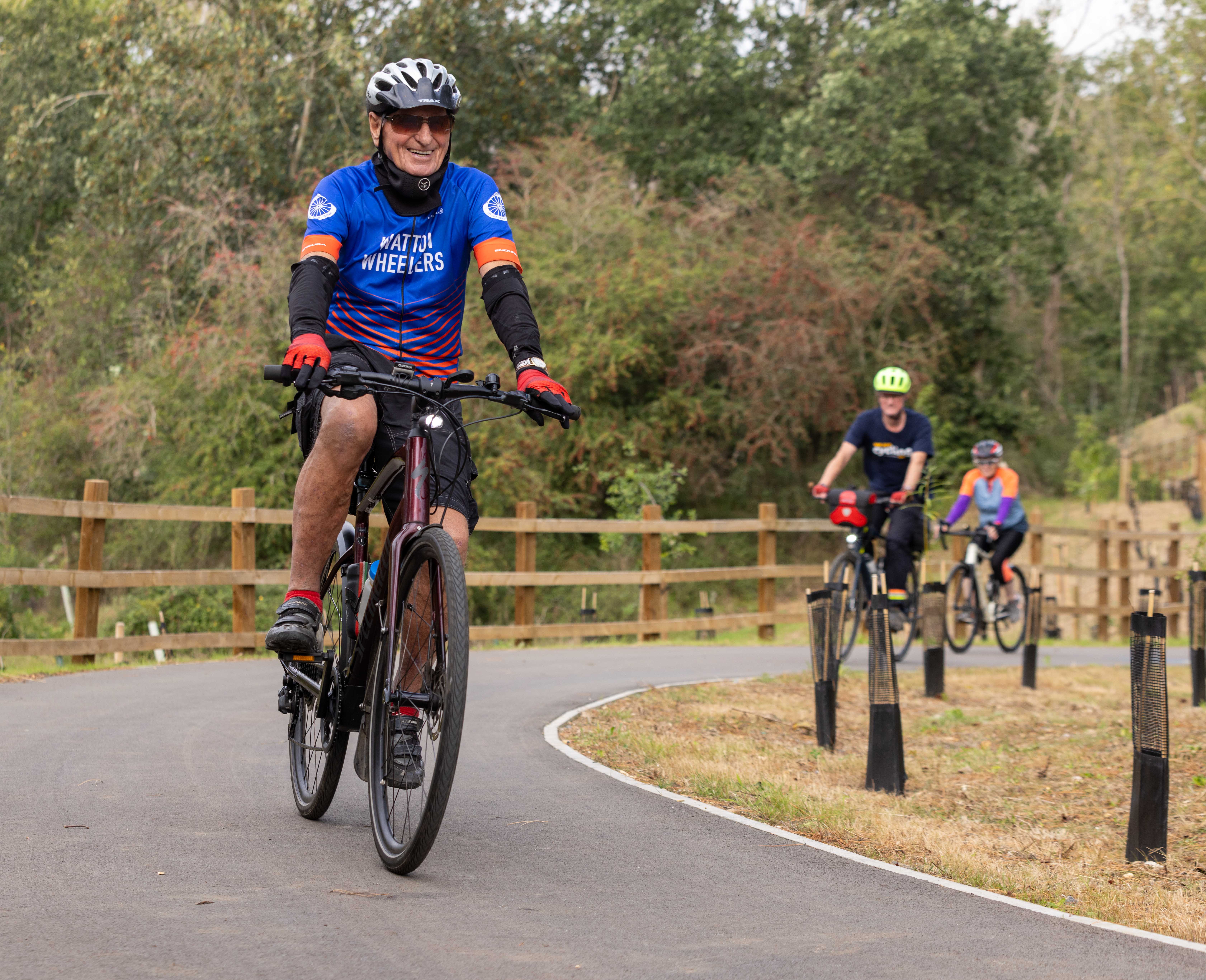 The new A602 cycling and walking route opens to the public