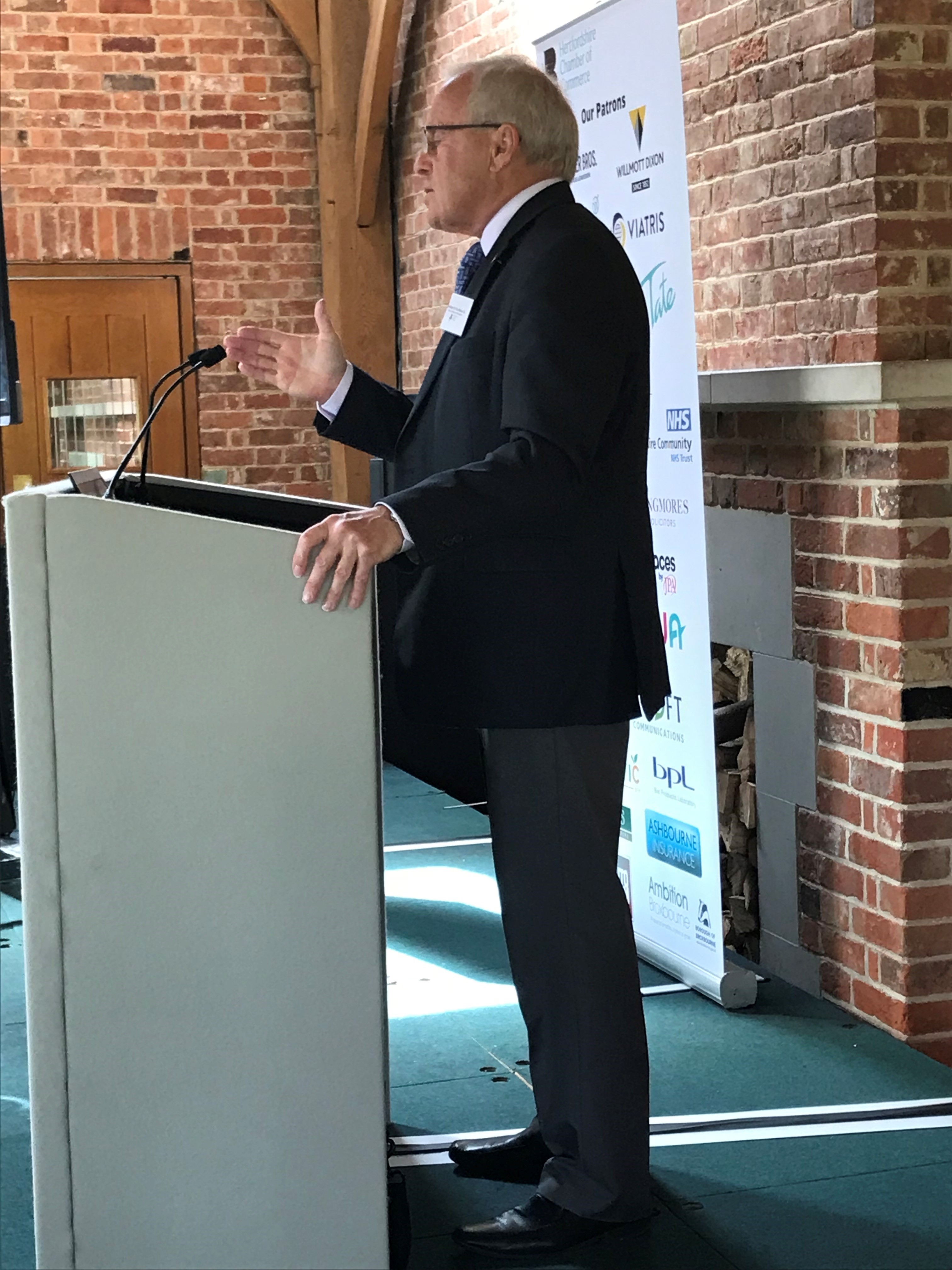 Professor Sir Tim Wilson, Deputy Lieutenant of Hertfordshire,