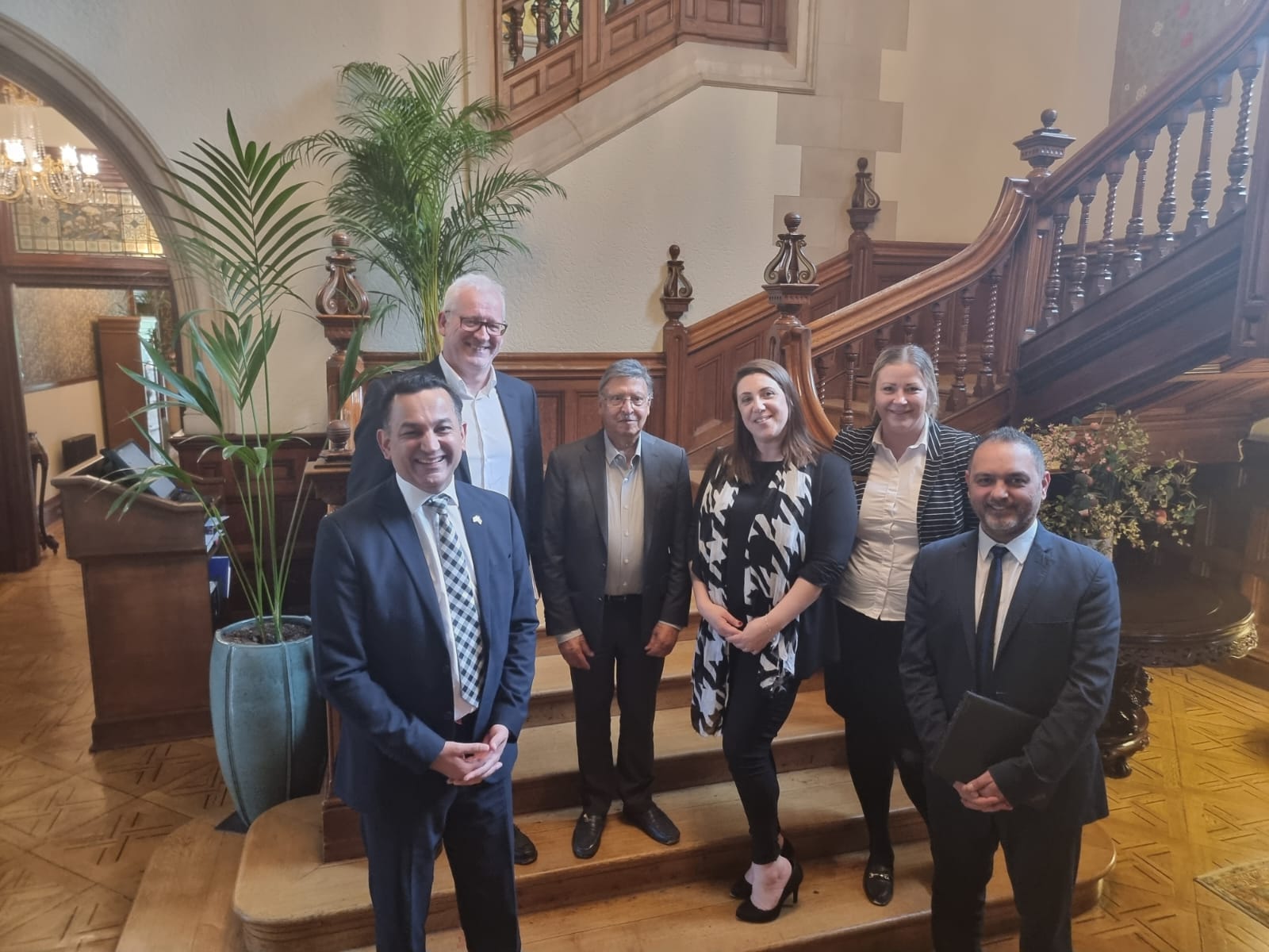 Gagan Mohindra MP, Norman Jennings and Sue Lea visit Pendley Manor Hotel, Tring
