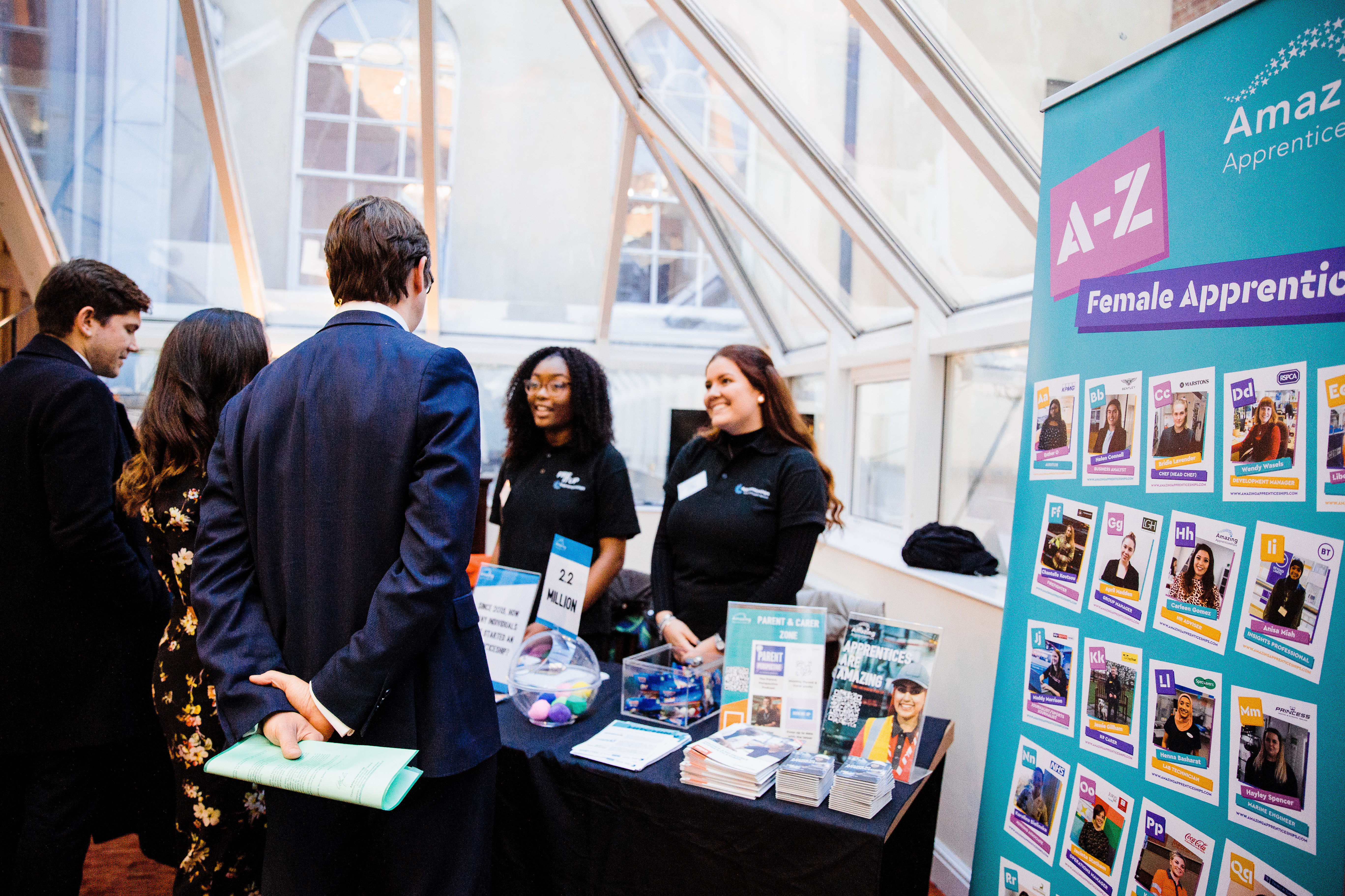 The skills minister visits the Amazing apprenticeships stand 
