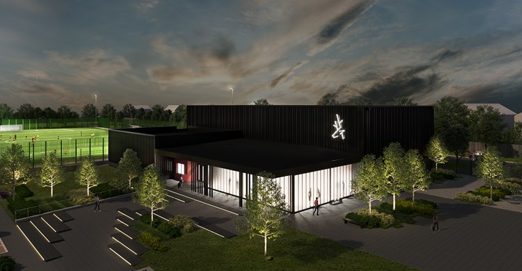 North Herts College Hitchin Campus Sports Science Facilities CGI Night