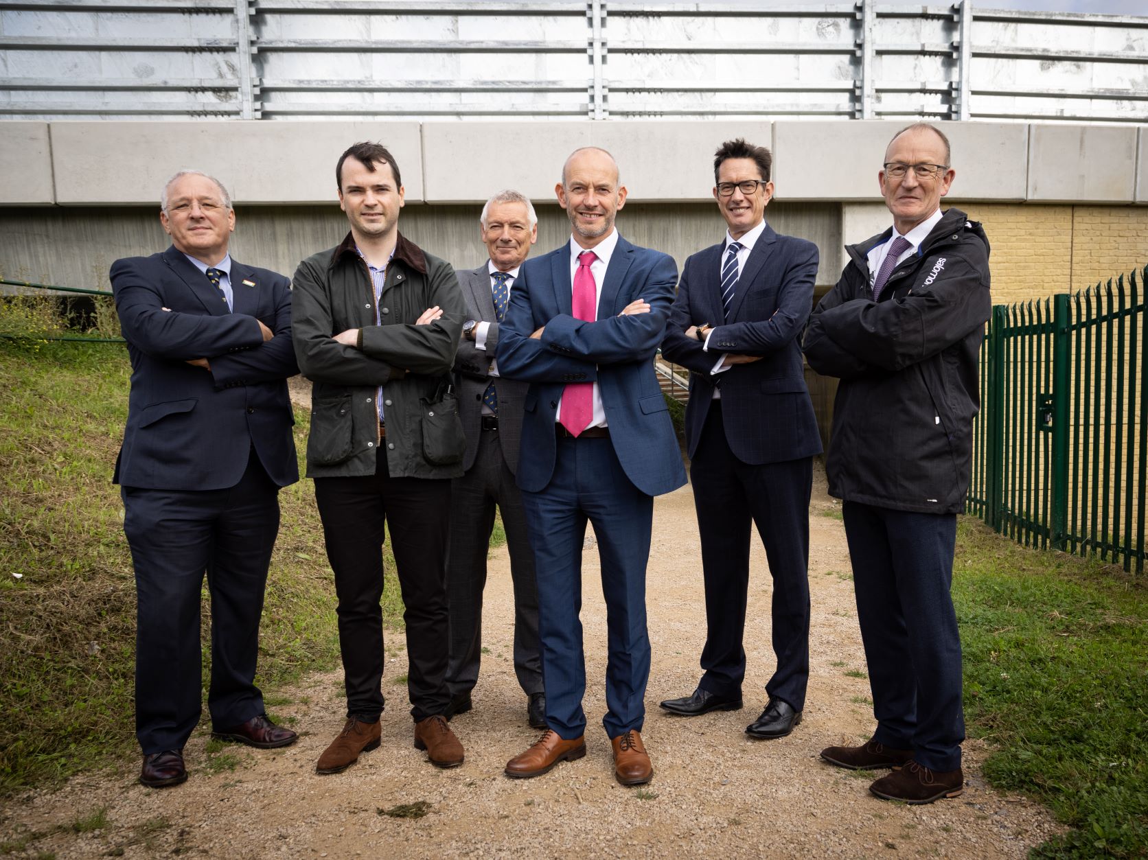 Dignitaries included Hertfordshire LEP's Richard Whitehead (second from right))