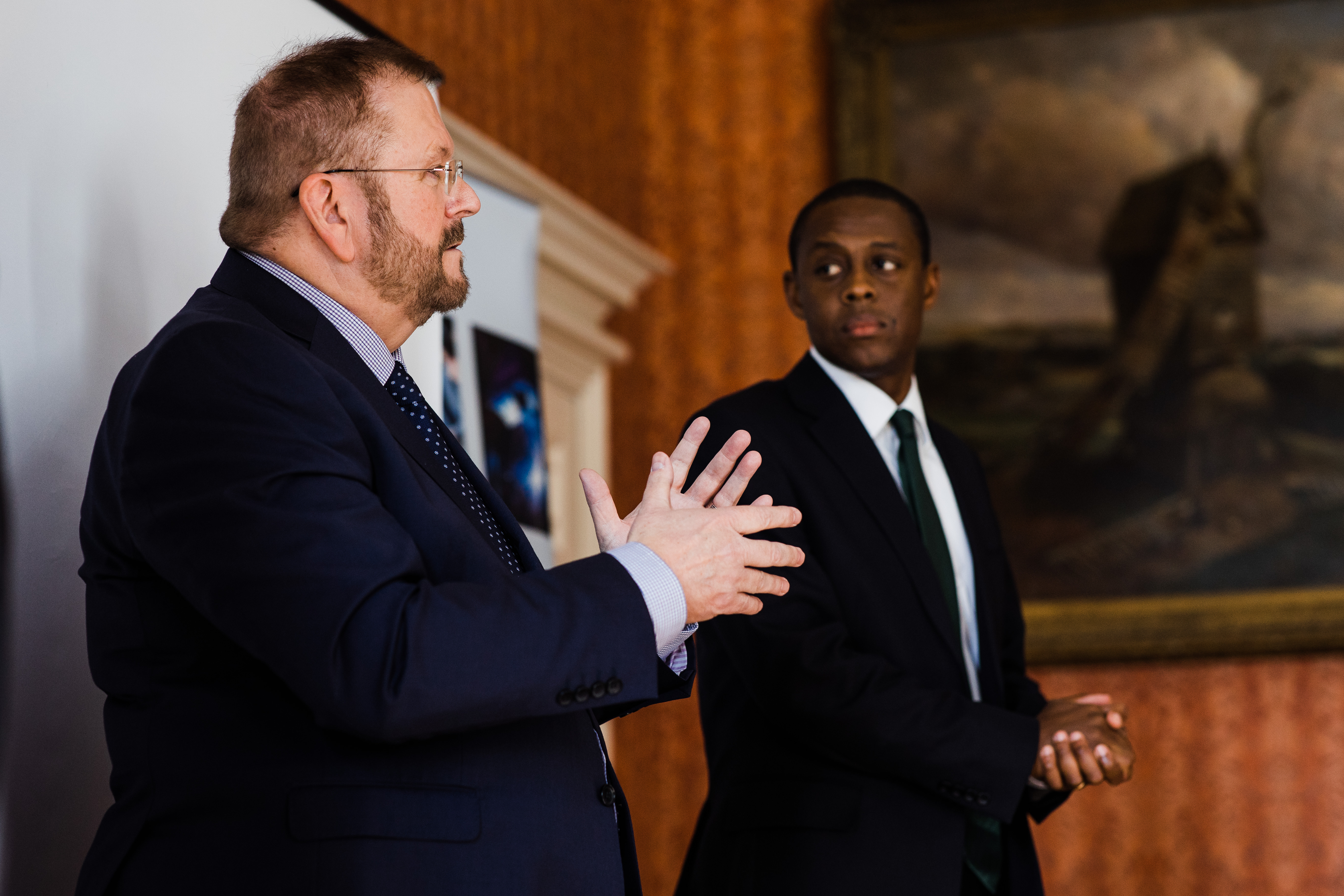 Adrian Hawkins and Bim Afolami, MP